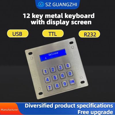 High voltage automatic power off function, stainless steel keyboard with display screen, GZ-Z001075，keynius pinpad,USB tipkovnica